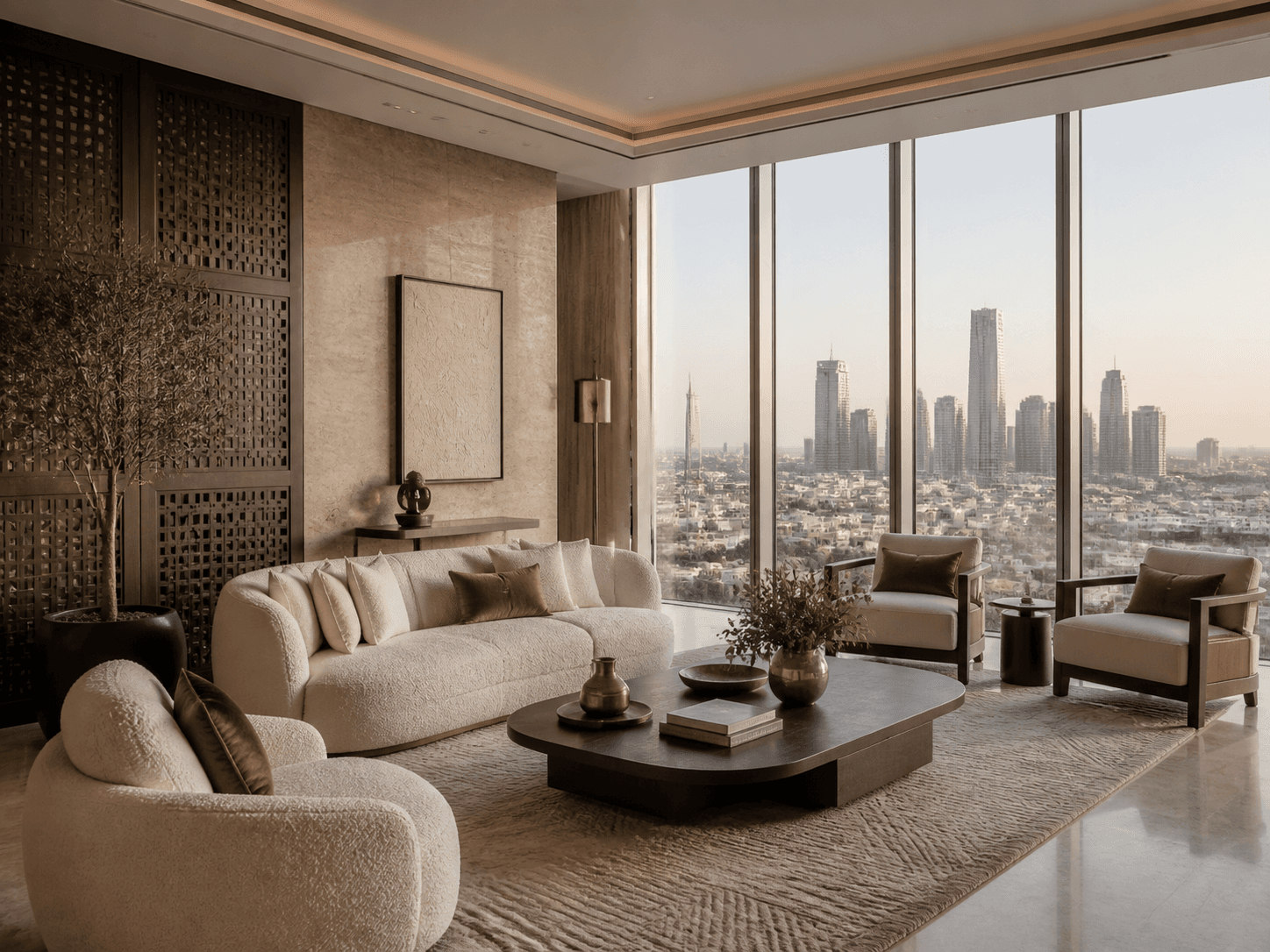 Luxury apartment interior in Riyadh